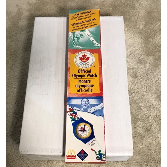 MCDONALD'S 1996 ATLANTA OLYMPIC WATCH LIMITED-EDITION Original Box Canada - Picture 6 of 8